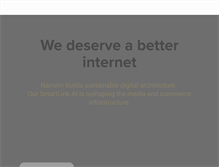 Tablet Screenshot of narrativ.com